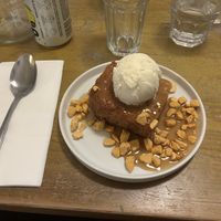 sticky toffee cake  at Mono in Glasgow