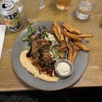 pulled oyster mushroom skewers  at Mono in Glasgow