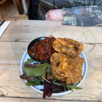 Black pudding fritters at Mono in Glasgow