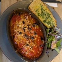 Aubergine parm at Mono in Glasgow