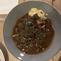 Stifado? Potatoes were wonderful   at Mono in Glasgow