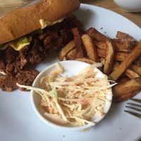 Cubanito with chips at Mono in Glasgow