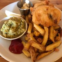 To-fish and chips at Mono in Glasgow