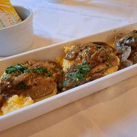 Polenta con funghi trifolati at A Tavola Con Ciccio in Entratico