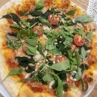 Vegan pizza   at Loisi's in Achenkirch