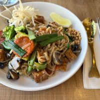 vegan pad thai  at Khaosoi Thai Cuisine  in San Francisco