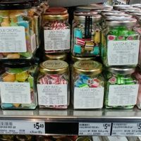 Red balloon sweets at Leo's Fine Food and Wine in Kew