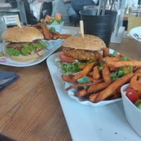 Vegane Burger at The Mainhattan in Mainaschaff