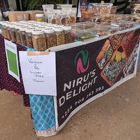 Stall at Spinners Web on Friday at Niru's Delight in Nairobi