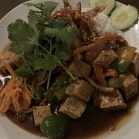 Lemongrass tofu   at Saigon City Restaurant in Old Saybrook
