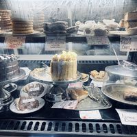 Baked goods display at The Red Fern in Rochester