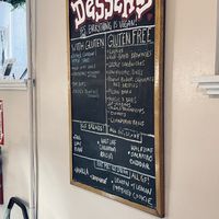 Dessert menu  at The Red Fern in Rochester