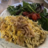 Baked Mac & Cheese with side of Balsamic Field Greens  at The Red Fern in Rochester