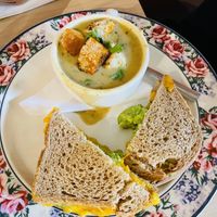 Grilled Cheese & Clam Chowder  at The Red Fern in Rochester