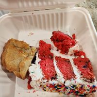 Jam bar(my fav) and funfetti cake at The Red Fern in Rochester