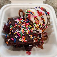 Brownie sundae at The Red Fern in Rochester
