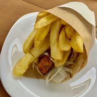 Vegan wrap (tell them to remove the tzatziki!!)  at SouvLake in Skiathos