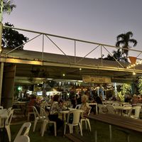 Live music, outside seating  at Ton's Bistro at Dinah in Stuart Park