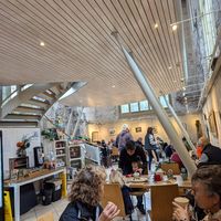 Restaurant in the church at MamGu Welshcakes - St Davids Refectory in Haverfordwest