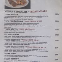 Menu  at Lattas Coffee in Istanbul