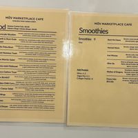 The menu as of July 2025. at The Marketplace by MöV in Minneapolis