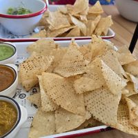 Chips and salsas at San Pancho in Takoma Park