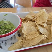 Chips and guacamole at San Pancho in Takoma Park