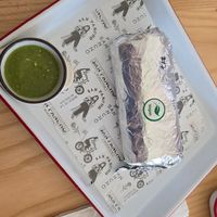 Vegan breakfast burrito at San Pancho in Takoma Park