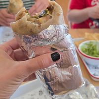 Vegan breakfast burrito at San Pancho in Takoma Park