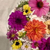 vanilla and roasted strawberry filling. aka best vegan birthday cake ever!  at 222 Pastry - Pre-order only in Portland