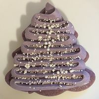 Ube Christmas Tree at 222 Pastry - Pre-order only in Portland