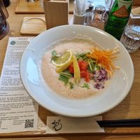 Vegan ramen at Ramen Kamon in Takayama