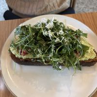 Wasabi pea toastt  at Kafé Oransjeriet in Stavanger