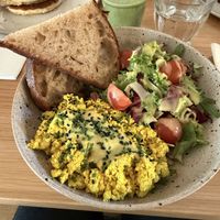 Tofu scramble   at Kafé Oransjeriet in Stavanger