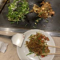   at Okonomiyaki Shiraiwa Asakusa Store in Tokyo