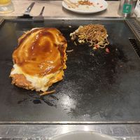   at Okonomiyaki Shiraiwa Asakusa Store in Tokyo