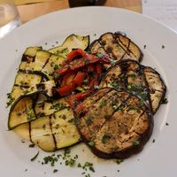 Grilled vegetables at Taverna Degli Artisti in Florence