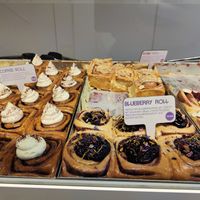 Blueberry, bueno and coffee roll at Cinnamood in Basel