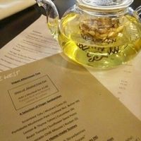 tea and menu at Raw - La Suite West in West London