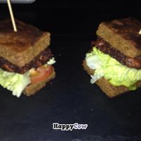 Quinoa and mushroom burger at Raw - La Suite West in West London