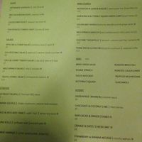 some menu items at Raw - La Suite West in West London