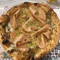 Mortadella vegan e pistacchio at Assaje  in Milan