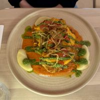 Cauliflower steak  at Manna 2 in Warsaw