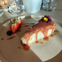 Cheesecake at Manna 2 in Warsaw