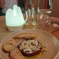 Beetroot with mushrooms and parmesan 🌱🌱😋😋 at Manna 2 in Warsaw