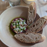 Beetroot tartare at Manna 2 in Warsaw