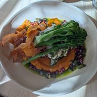 Cauliflower steak at Manna 2 in Warsaw