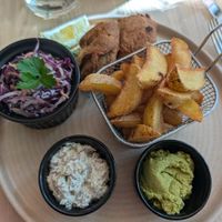 Fish and chips at Manna 2 in Warsaw