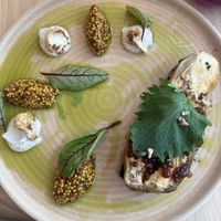 Aubergine and fresh truffle  at Manna 2 in Warsaw