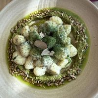 Fresh truffle gnocchi  at Manna 2 in Warsaw